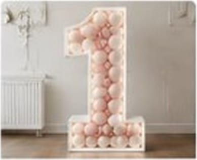 Cifre decorative din baloane